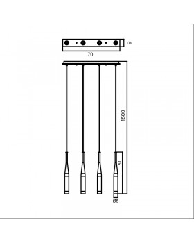 Подвесной светильник Zumaline CONTE MD1998B-4BL-foto3