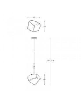 Подвесной светильник Zumaline ROCK P0488-01M-SEAC-foto2