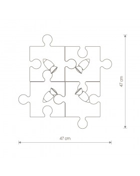 Настенно-потолочный светильник Nowodvorski Puzzle 9728-foto2