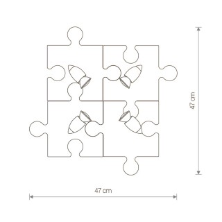 Настенно-потолочный светильник Nowodvorski Puzzle 9728-foto2