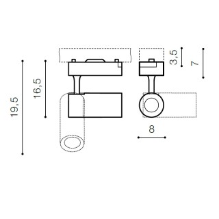 Трековый светильник Azzardo Tivoli 3000K AZ2224-foto2