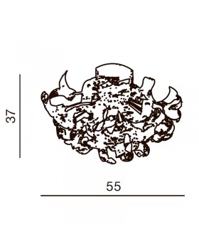 Потолочная люстра Azzardo Hair 2 AZ0171-foto2