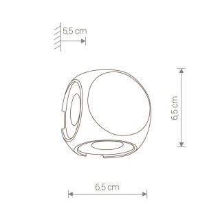 Уличный настенный светодиодный светильник Nowodvorski Patras 9115-foto2
