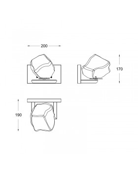Бра Zumaline ROCK W0488-01A-B5AC-foto2