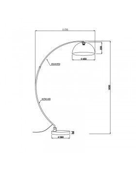 Торшер Zumaline LUZIA TS-050402F-BKGO-foto7