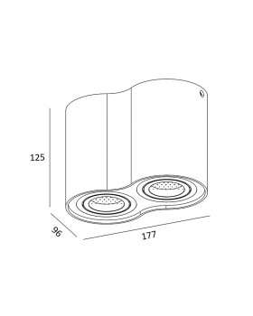 Потолочный светильник Zumaline RONDOO SL2 50407-BK-foto2