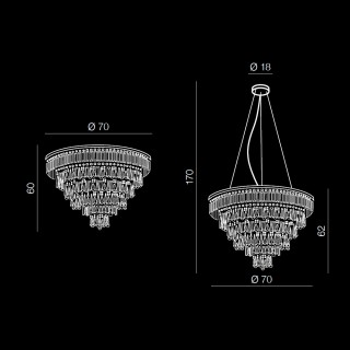 Подвесная люстра Azzardo Kalabria XL AZ2926-foto3