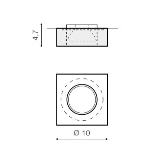 Встраиваемый светильник Azzardo Vektor Square AZ1495-foto4