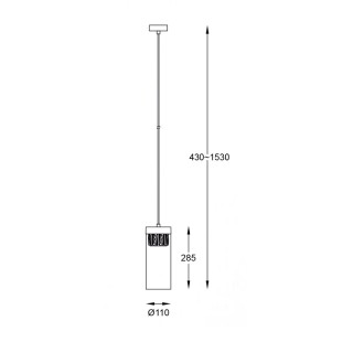 Подвесной светильник Zumaline GEM P0389-01D-0FD2-foto7
