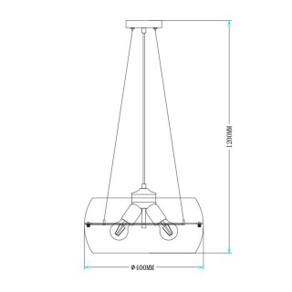 Подвесная люстра Zumaline MERANO RLD931031-3-foto2