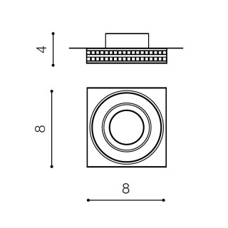 Встраиваемый светильник Azzardo Eva Square AZ1461-foto2