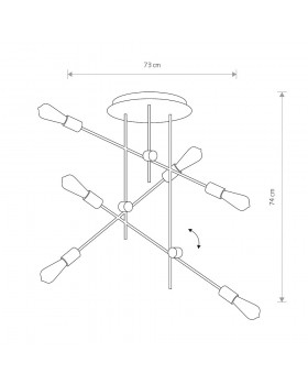 Потолочная люстра Nowodvorski Axis 9297-foto7