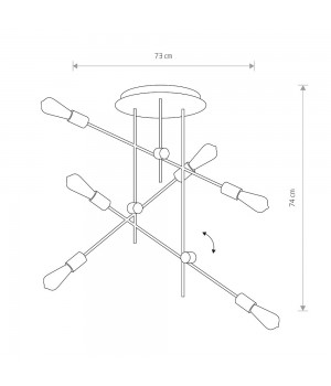 Потолочная люстра Nowodvorski Axis 9297-foto7