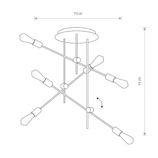 Потолочная люстра Nowodvorski Axis 9297-foto7