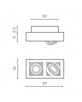 Накладной светильник Azzardo Nikea 2 AZ4440-foto2