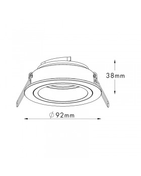 Встраиваемый светильник Zumaline CHUCK DL ROUND 92699-foto2