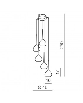 Подвесной светильник Azzardo Aga 5 AZ1072-foto2