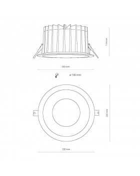 Встраиваемый светильник Nowodvorski Kea Led 8767-foto7