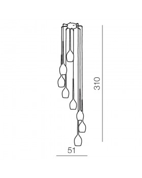 Подвесной светильник Azzardo Izza 8 AZ0160-foto2