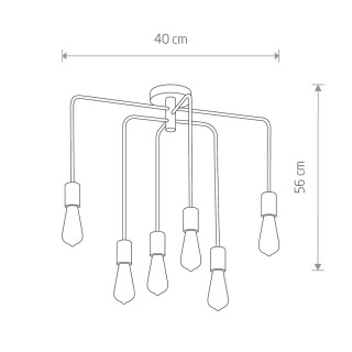 Потолочная люстра Nowodvorski Axis 9296-foto7