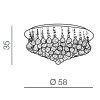 Потолочная люстра Azzardo Bolla 58 AZ1288
