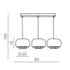 Подвесной светильник Azzardo Quince 3 line AZ2455