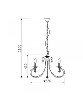 Подвесная люстра Zumaline NOVIA RLD94217-6A-foto3