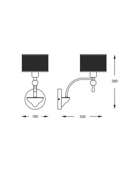 Бра Zumaline JEWELLERY W1550-01A-F4B3-foto2