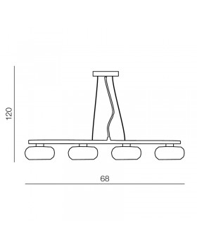Подвесной светильник Azzardo Rubic 4 AZ0493-foto3