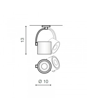 Трековый светильник Azzardo Costa Arm AZ3486-foto2
