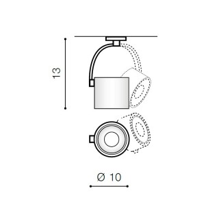 Трековый светильник Azzardo Costa Arm AZ3486-foto2