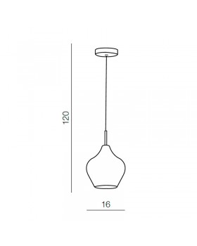 Подвесной светильник Azzardo Amber milano 1 AZ3077-foto2