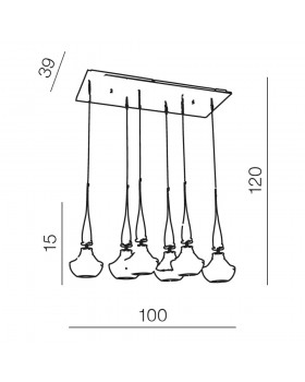 Подвесной светильник Azzardo Tasos 6 AZ0262-foto3