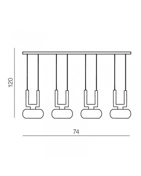 Подвесной светильник Azzardo Rubic 4 A AZ0494-foto2