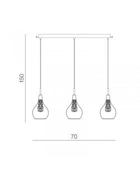 Подвесной светильник Azzardo Elektra 3 line AZ1689-foto2