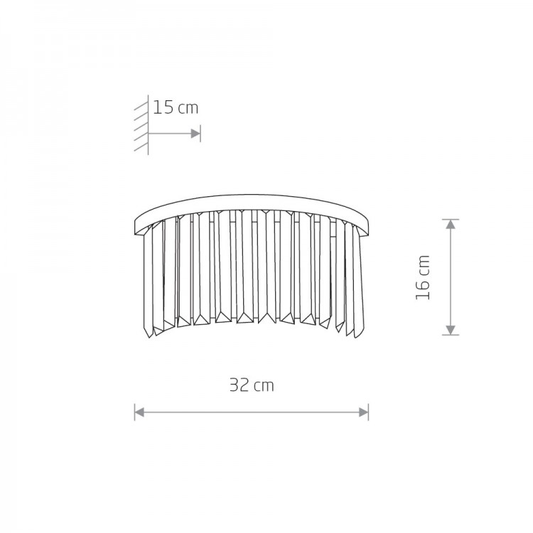 Настенный светильник Nowodvorski Cristal 7633
