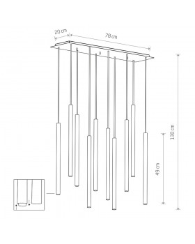 Потолочная люстра Nowodvorski Laser 490 8922-foto8