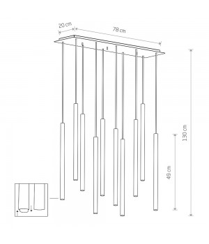 Потолочная люстра Nowodvorski Laser 490 8923-foto7