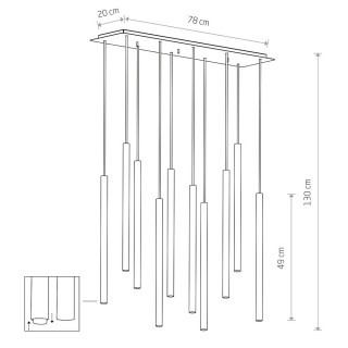 Потолочная люстра Nowodvorski Laser 490 8924-foto9