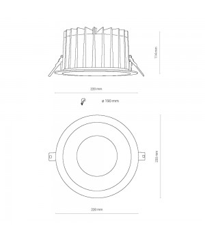 Встраиваемый светильник Nowodvorski Kea Led 8768-foto7