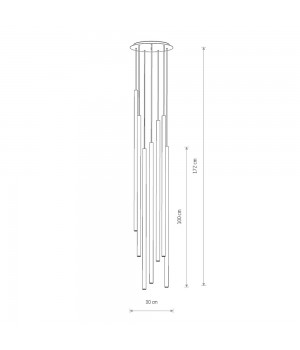 Потолочная люстра Nowodvorski Laser 1000 7667-foto2