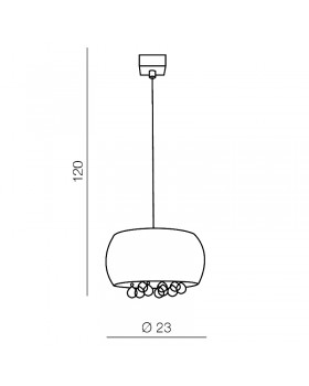 Подвесная люстра Azzardo Quince 1 AZ3080-foto3