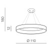 Подвесная люстра Azzardo Solvent R Pendant 110 AZ3976