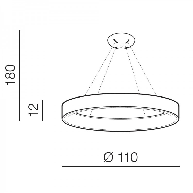 Подвесная люстра Azzardo Solvent R Pendant 110 AZ3976