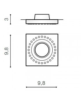 Встраиваемый светильник Azzardo Simon Square AZ1474-foto2