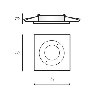Встраиваемый светильник Azzardo Pablo AZ4140-foto3