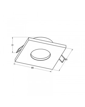 Встраиваемый светильник Zumaline CHIPO DL ARGU10-031-foto2