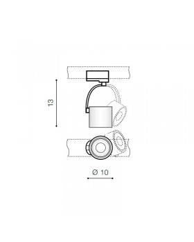 Трековый светильник Azzardo Bross Arm AZ3500-foto2