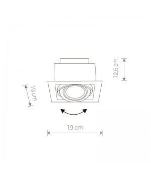 Встраиваемый светильник Nowodvorski Downlight 9573-foto2