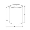 Настенный светильник Zumaline SOLA WL ROUND 91061